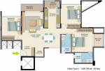Nitesh Caesars Palace (3BHK+2T (1,405 sq ft) 1405 sq ft) Nitesh Caesars Palace (3BHK+2T (1,405 sq ft) 1405 sq ft)