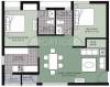 Unitech Gardens (2BHK+2T (1,016 sq ft)   Pooja Room 1016 sq ft)