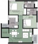 Unitech Gardens (2BHK+2T (1,035 sq ft) + Pooja Room 1035 sq ft)