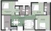 Unitech Gardens (3BHK+3T (1,367 sq ft) 1367 sq ft)