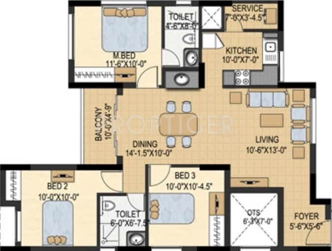 Marg Savithanjali (2BHK+2T (1,274 sq ft) 1274 sq ft) Marg Savithanjali (2BHK+2T (1,274 sq ft) 1274 sq ft)