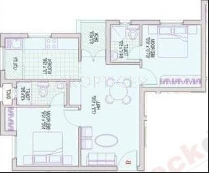 Vasavi Aaram (2BHK+2T (788 sq ft) 788 sq ft)