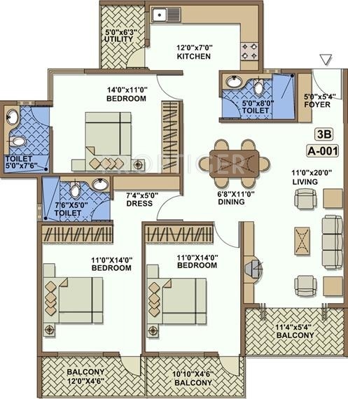 Daadys Olive (3BHK+3T (1,483 sq ft) 1483 sq ft) Daadys Olive (3BHK+3T (1,483 sq ft) 1483 sq ft)