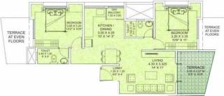 Yugal Nandala (2BHK+2T (980 sq ft) 980 sq ft) Yugal Nandala (2BHK+2T (980 sq ft) 980 sq ft)