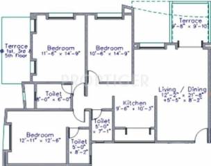 Nirmiti Nirmity Gracia (3BHK+3T (1,518 sq ft) 1518 sq ft) Nirmiti Nirmity Gracia (3BHK+3T (1,518 sq ft) 1518 sq ft)