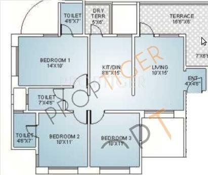 Sanjeevani Ashtagandh II (3BHK+2T (1,166 sq ft) 1166 sq ft)