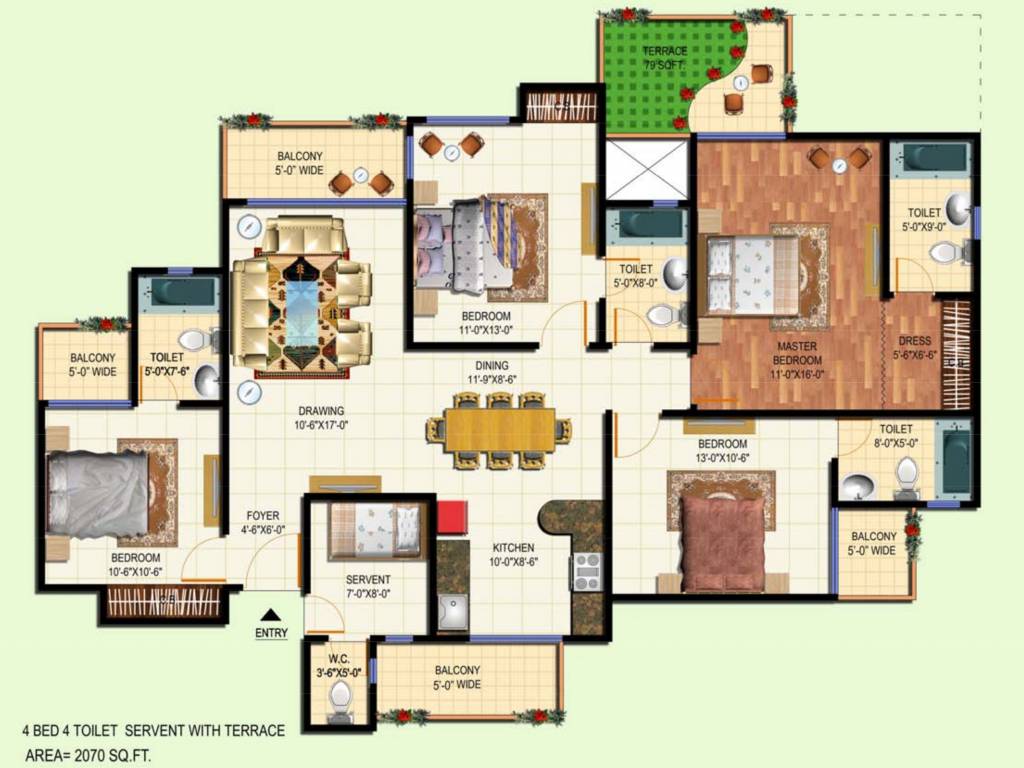  terrace homes Floor Plan Floor Plan