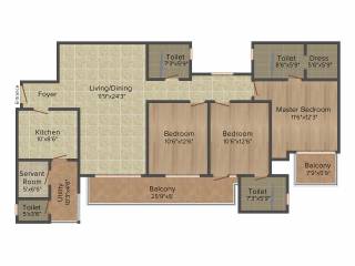Emaar The Enclave (3BHK+4T (1,920 sq ft) Servant Room 1920 sq ft) Emaar The Enclave (3BHK+4T (1,920 sq ft) Servant Room 1920 sq ft)