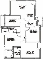 Rustomjee Urbania (3BHK+3T (1,311 sq ft) 1311 sq ft)