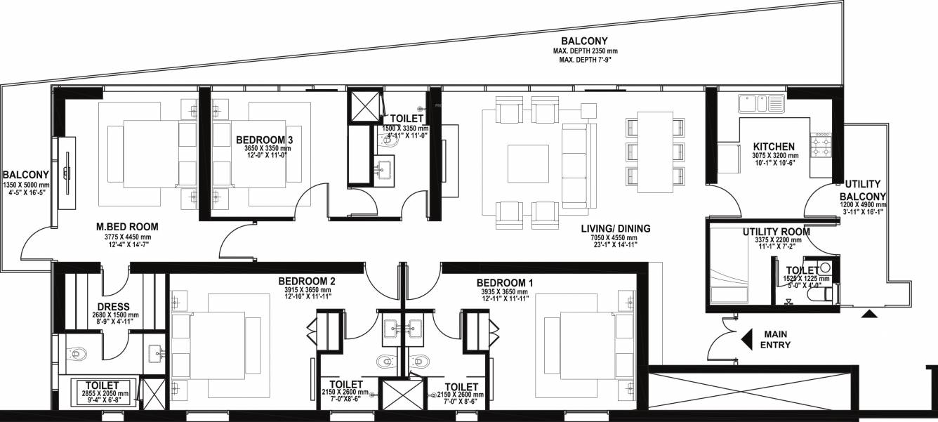 Ireo Skyon (4BHK+4T (2,768 sq ft) + Servant Room 2768 sq ft) Ireo Skyon (4BHK+4T (2,768 sq ft) + Servant Room 2768 sq ft)