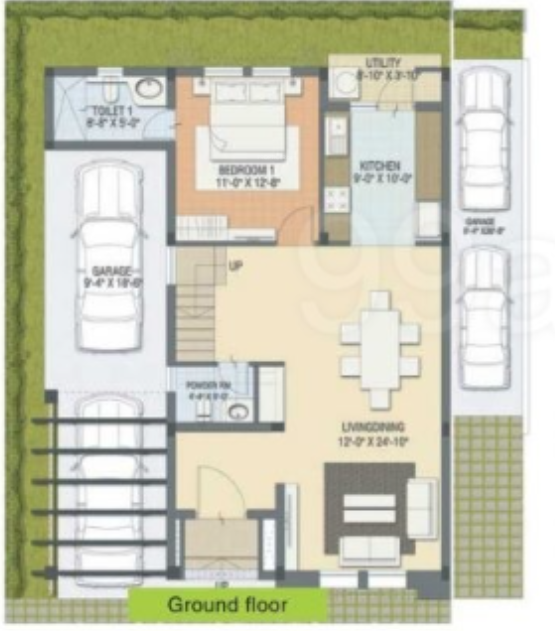 beautiful world Floor Plan Ground Floor Plan