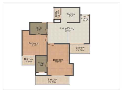 Amrapali Eden Park (2BHK+2T (1,140 sq ft) 1140 sq ft) Amrapali Eden Park (2BHK+2T (1,140 sq ft) 1140 sq ft)