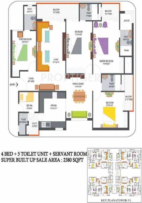 Nimbus Hyde Park (4BHK+5T (2,380 sq ft) + Servant Room 2380 sq ft) Nimbus Hyde Park (4BHK+5T (2,380 sq ft) + Servant Room 2380 sq ft)