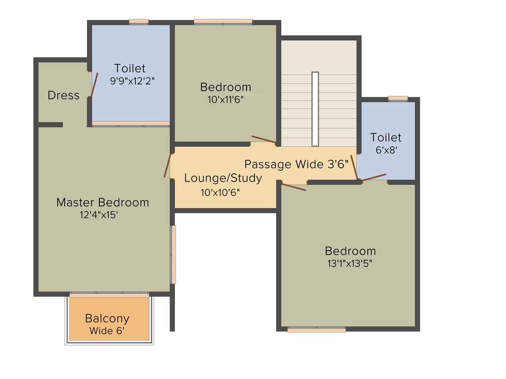 BPTP Mansions Park Prime (4BHK+4T (2,764 sq ft)   Study Room 2764 sq ft)