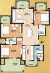 Raheja Vedaanta Floors (3BHK+3T (2,016 sq ft) + Servant Room 2016 sq ft)