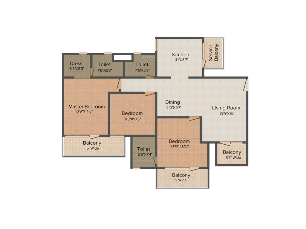 Tashee Capital Gateway (3BHK+3T (1,695 sq ft) 1695 sq ft)
