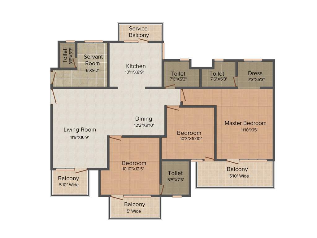 Tashee Capital Gateway (3BHK+4T (1,990 sq ft) + Servant Room 1990 sq ft)