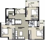 Raheja Sampada (3BHK+2T (1,370 sq ft) 1370 sq ft)