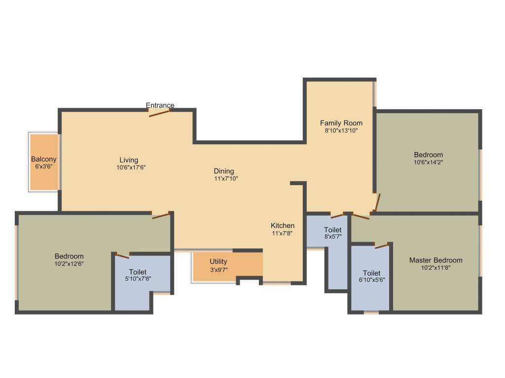 Adani The Meadows (3BHK+3T (1,775 sq ft) 1775 sq ft) Adani The Meadows (3BHK+3T (1,775 sq ft) 1775 sq ft)