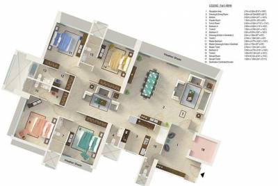 DB Orchid Heights (4BHK+6T (3,700 sq ft) + Servant Room 3700 sq ft)