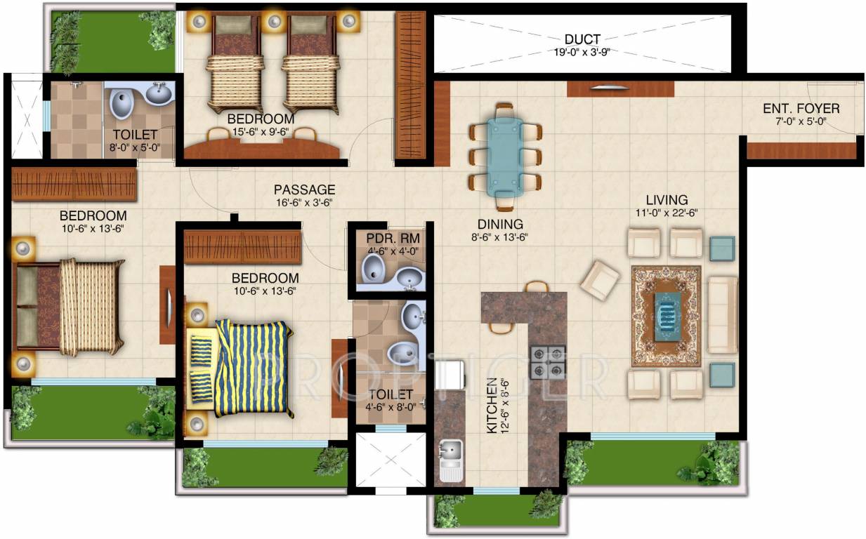 Dheeraj Serenity (3BHK+3T (1,625 sq ft) 1625 sq ft) Dheeraj Serenity (3BHK+3T (1,625 sq ft) 1625 sq ft)