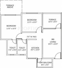 Kolte Patil Umang Premiere (2BHK+2T (935 sq ft) 935 sq ft) Kolte Patil Umang Premiere (2BHK+2T (935 sq ft) 935 sq ft)