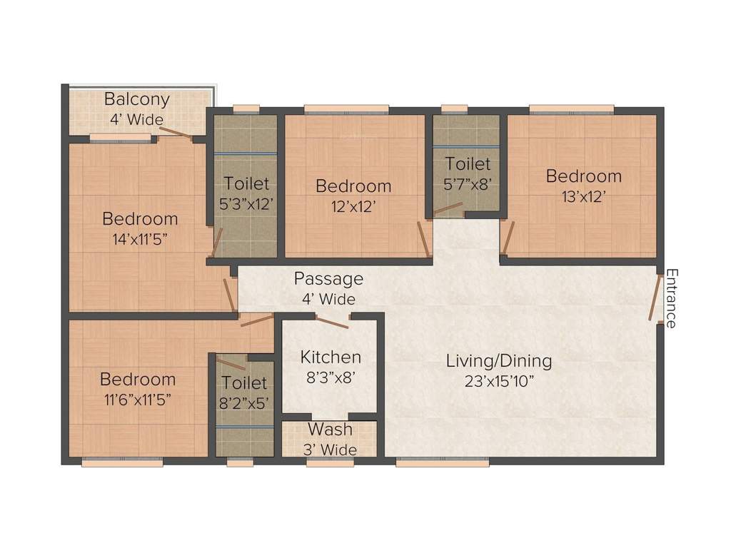 Forum Pravesh (4BHK+3T (1,955 sq ft) 1955 sq ft)