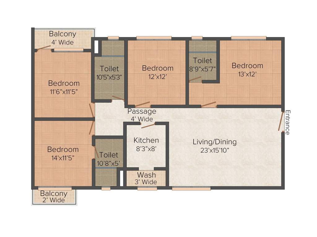 Forum Pravesh (4BHK+3T (1,978 sq ft) 1978 sq ft)