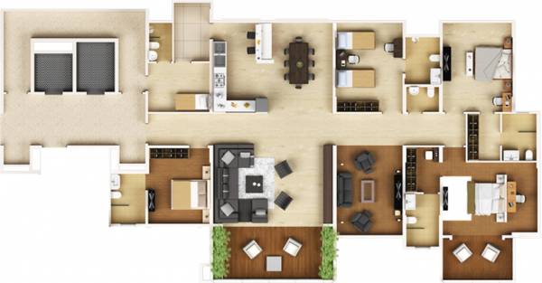 Kasturi The Balmoral Estate (4BHK+4T (3,585 sq ft) 3585 sq ft)