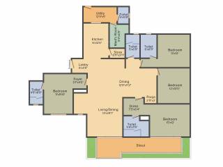 TATA The Promont (4BHK+5T (3,205 sq ft) + Servant Room 3205 sq ft)