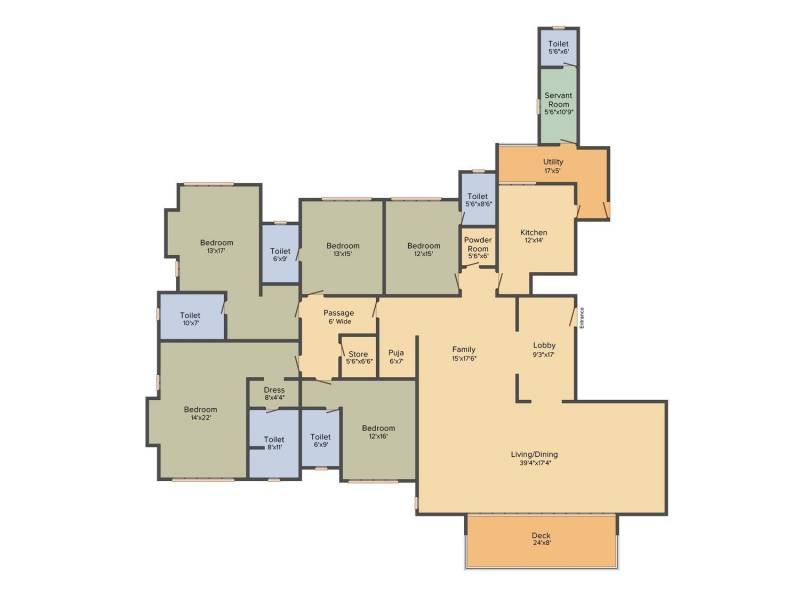 Hiranandani Estate Rodas Enclave (5BHK+5T (5,245 sq ft) + Servant Room 5245 sq ft)