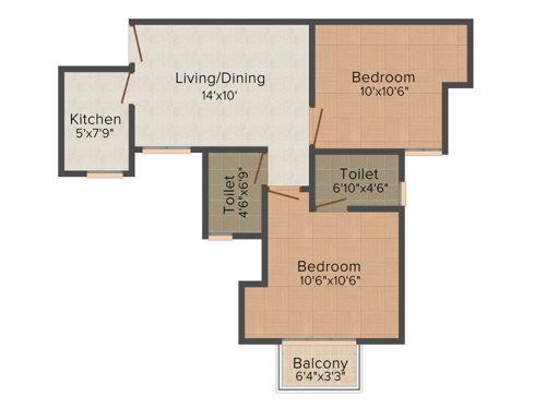 Paras Seasons (2BHK+2T (795 sq ft) 795 sq ft) Paras Seasons (2BHK+2T (795 sq ft) 795 sq ft)
