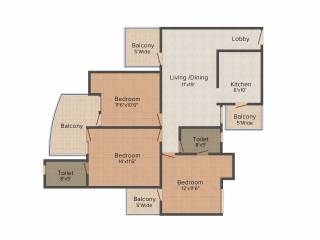 Angel Mercury (3BHK+2T (1,575 sq ft) 1575 sq ft) Angel Mercury (3BHK+2T (1,575 sq ft) 1575 sq ft)