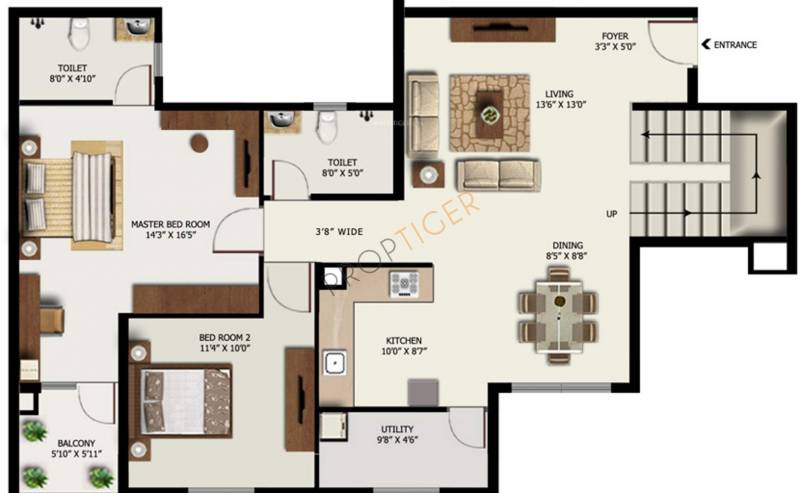 Mantri Alpyne (3BHK+3T (1,860 sq ft) 1860 sq ft)