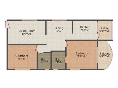 Shanders Alta Vista (2BHK+2T (1,250 sq ft) 1250 sq ft)