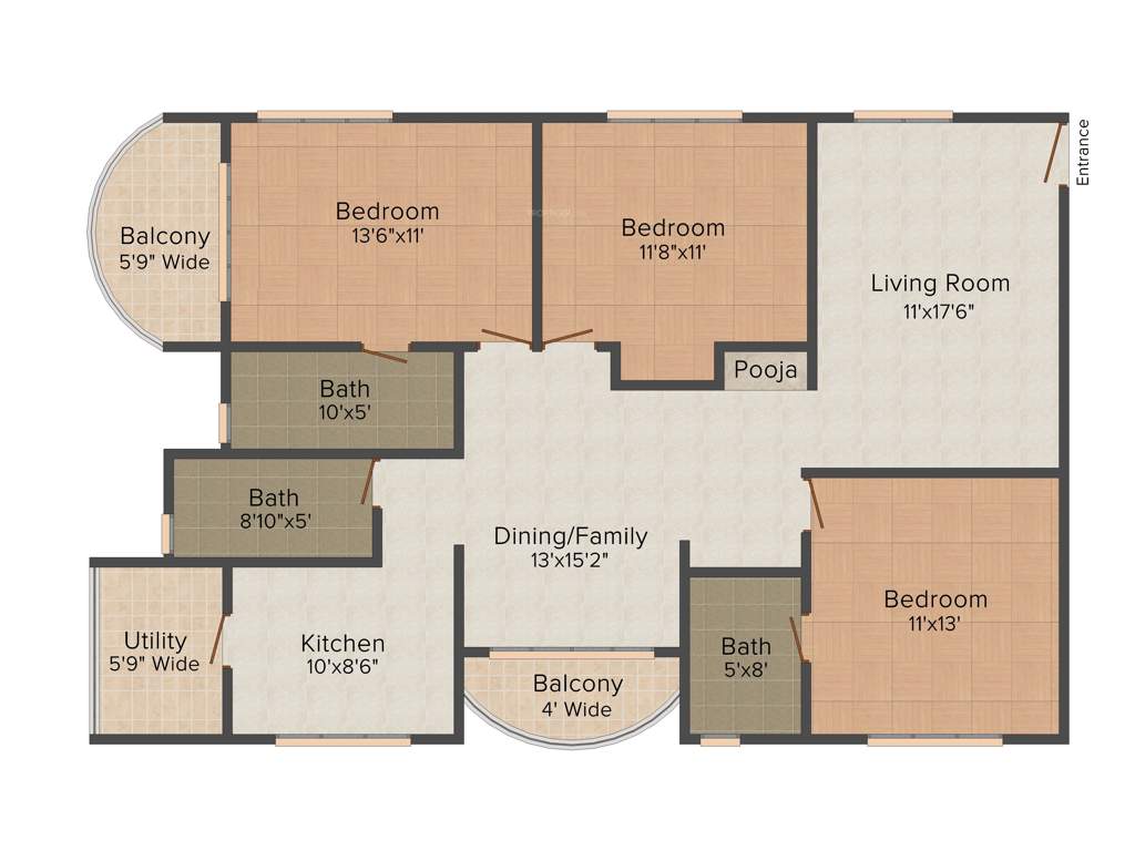 Shanders Alta Vista (3BHK+3T (1,800 sq ft) 1800 sq ft)