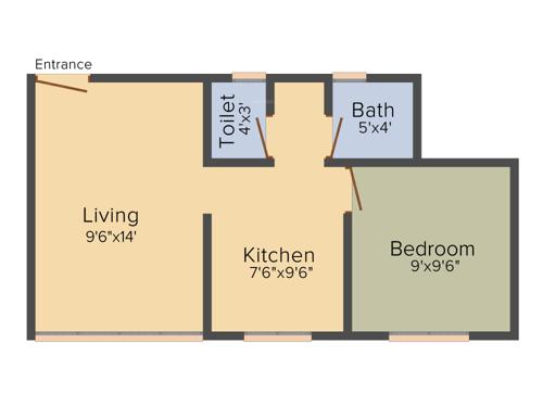 Baria Yashwant Nagar (1BHK+1T (480 sq ft) 480 sq ft)