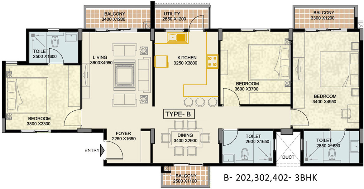 Bhoomika Vista Lagos (3BHK+3T (1,705 sq ft) 1705 sq ft) Bhoomika Vista Lagos (3BHK+3T (1,705 sq ft) 1705 sq ft)