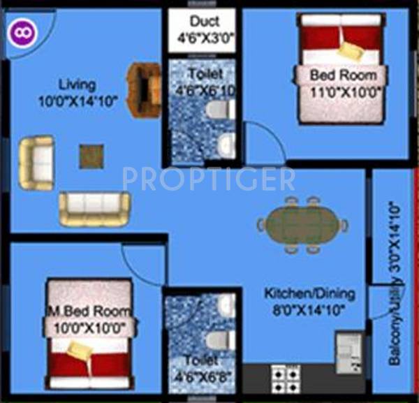 DS DSMAX SPLENDOR (2BHK+2T (1,035 sq ft) 1035 sq ft) DS DSMAX SPLENDOR (2BHK+2T (1,035 sq ft) 1035 sq ft)