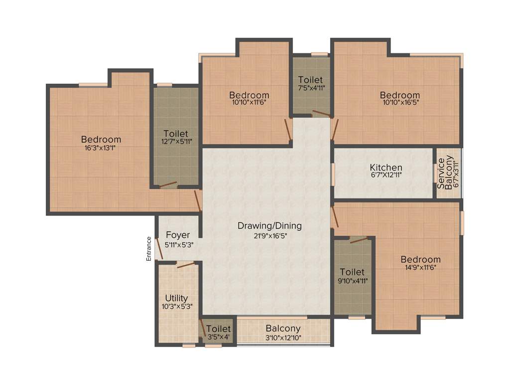 Heritage Regency (4BHK+3T (2,389 sq ft) 2389 sq ft)