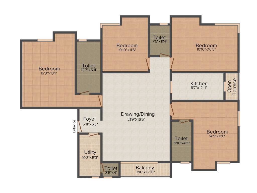 Heritage Regency (4BHK+3T (2,367 sq ft) 2367 sq ft)