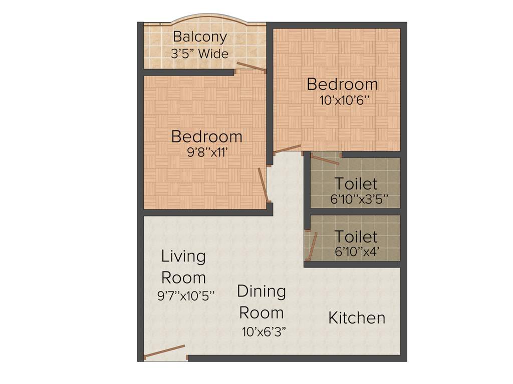 Team Sonartori (2BHK+2T (772 sq ft) 772 sq ft)