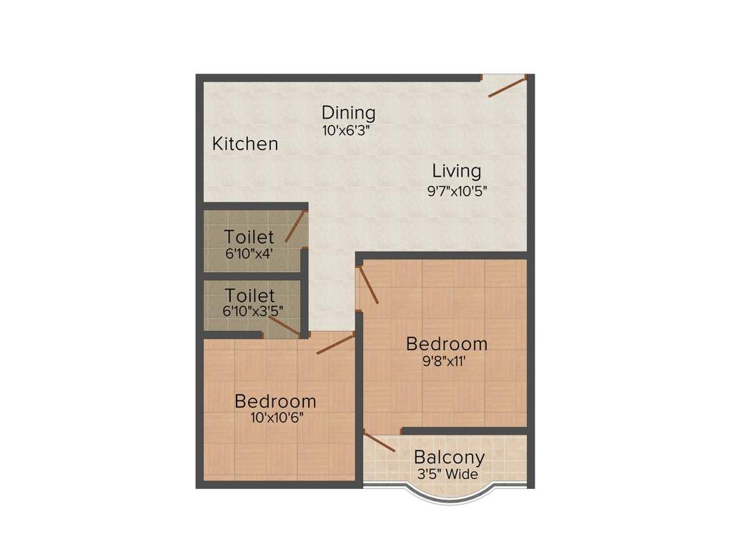 Team Sonartori (2BHK+2T (702 sq ft) 702 sq ft)