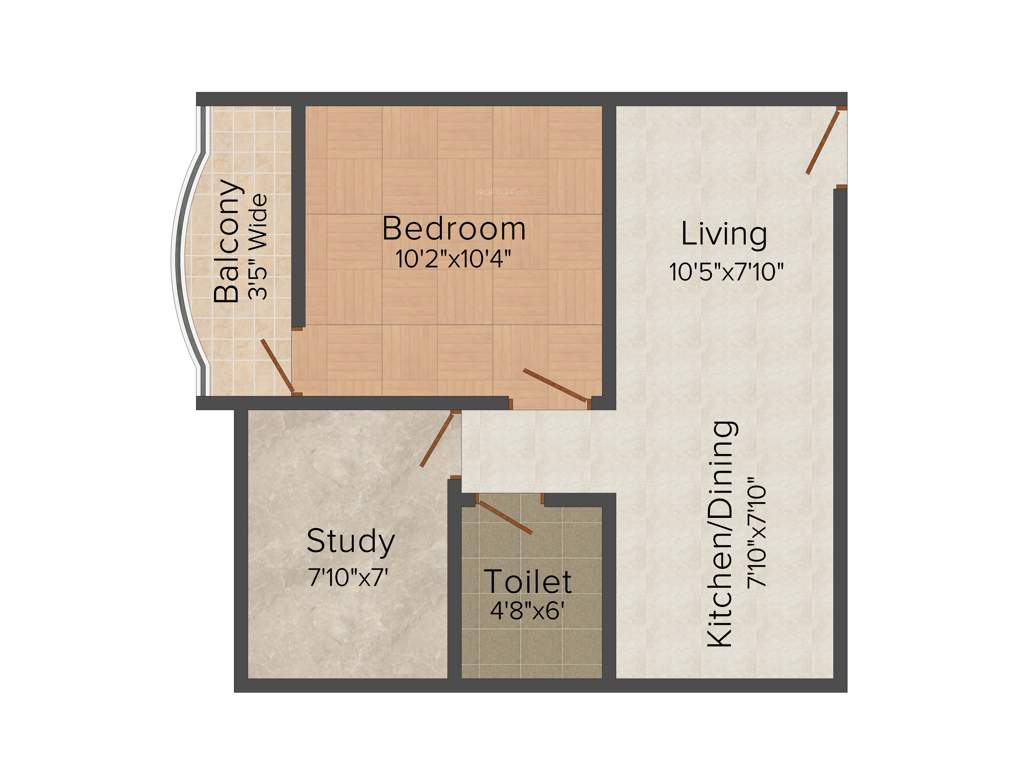 Team Sonartori (1BHK+1T (560 sq ft) + Study Room 560 sq ft)