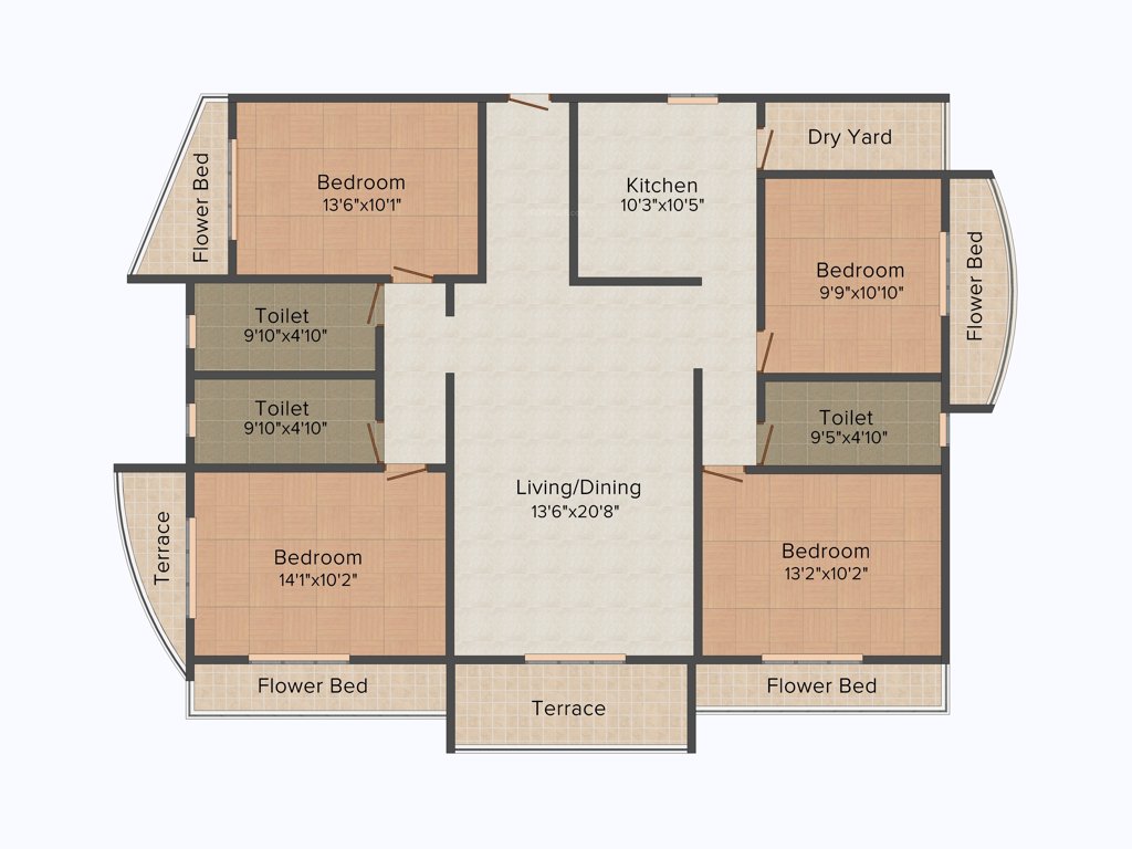 Team Deja Vu (4BHK+3T (1,982 sq ft) 1982 sq ft)