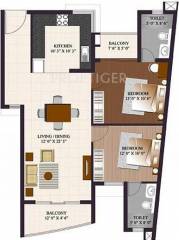 ETA Rosedale (2BHK+2T (1,190 sq ft) 1190 sq ft) ETA Rosedale (2BHK+2T (1,190 sq ft) 1190 sq ft)