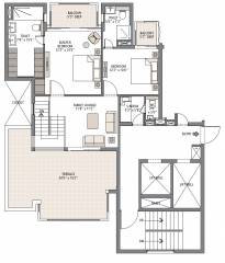 gurgaon-greens Floor Plan Upper Level Penthouse Plan
