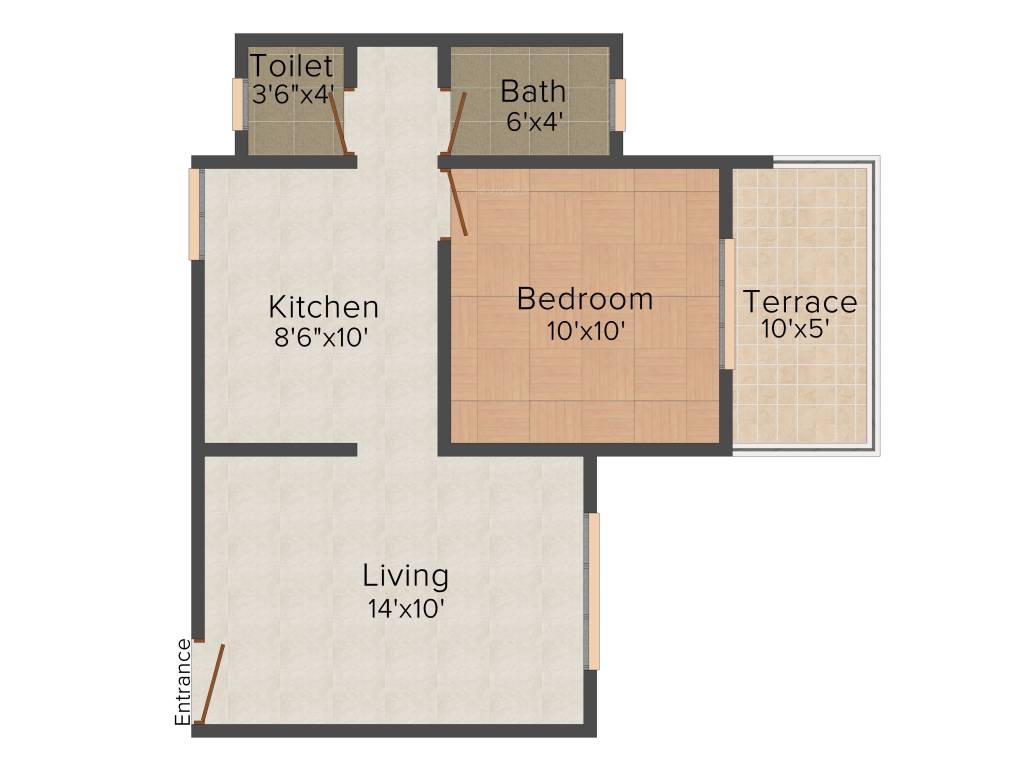 Eisha Mirelle (1BHK+1T (559 sq ft) 559 sq ft)