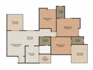 Shreeyash Shree Woods (3BHK+3T (1,373 sq ft) 1373 sq ft) Shreeyash Shree Woods (3BHK+3T (1,373 sq ft) 1373 sq ft)