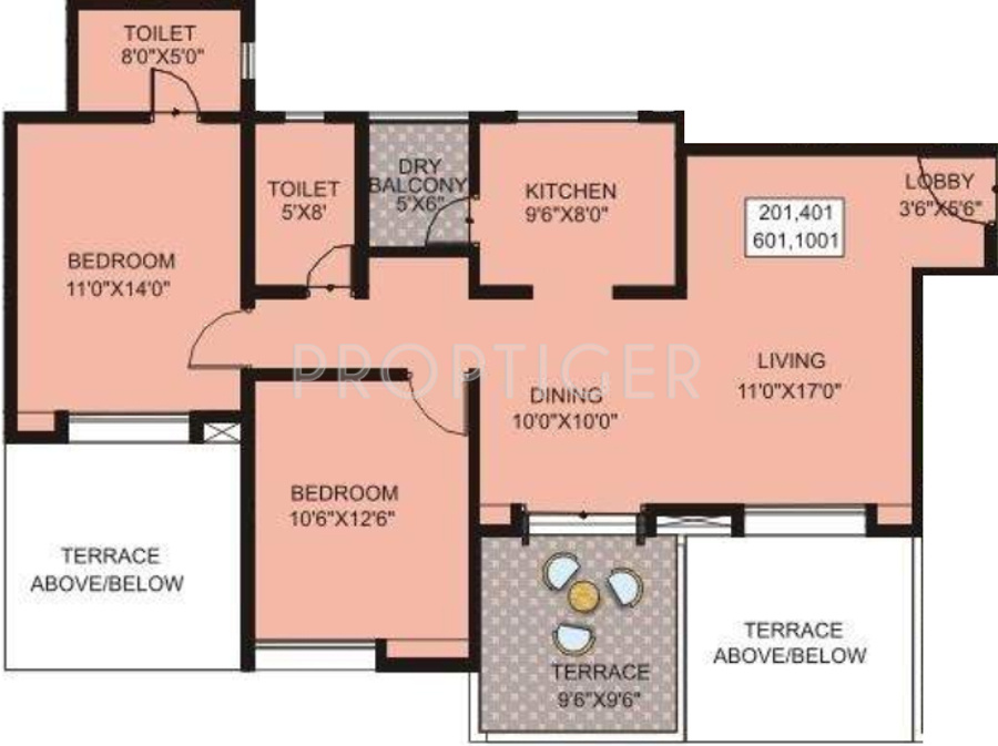 Belvalkar Lorelle (2BHK+2T (1,125 sq ft) 1125 sq ft) Belvalkar Lorelle (2BHK+2T (1,125 sq ft) 1125 sq ft)